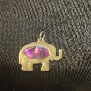 006 Vintage Silver Elephant Charm